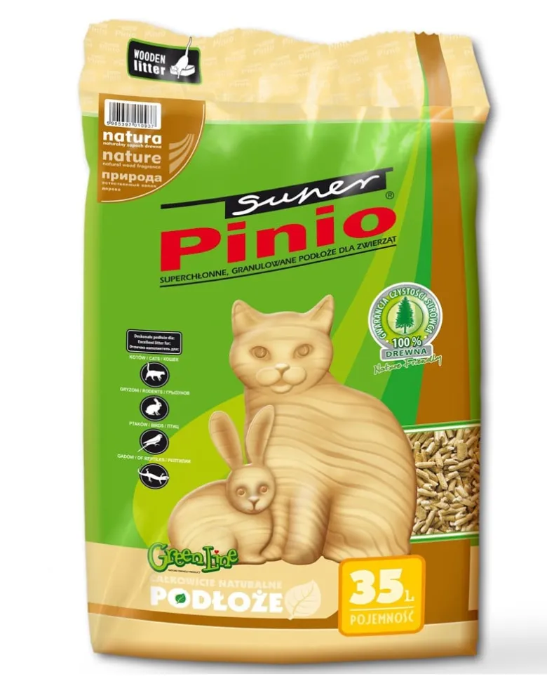 BENEK Super pinio lettiera per gatti in legno 5l