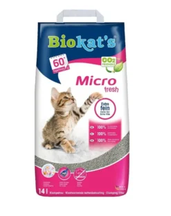 BIOKAT'S Micro Fresh 14 l in bentonite fine al profumo floreale