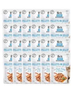 BRIT Care Fillets in Jelly tacchino e gamberi 24 x 85 g