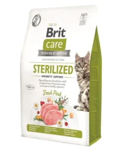 BRIT CARE Grain-Free Sterilized Immunity 2 kg Formula ipoallergenica per gatti adulti sterilizzati