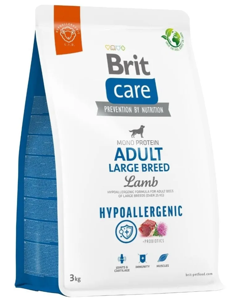 BRIT Care Hypoallergenic Adult Large Breed con agnello 3kg