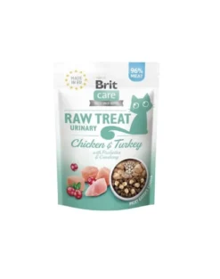 BRIT Care Raw Treat Freeze Dried Urinary Cat 40 g Bocconcini liofilizzati di pollo e tacchino con probiotici per gatti