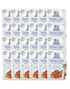 BRIT Care Sterilized Fillets in Jelly Duck&Turkey 24 x 85 anatra e tacchino per gatti dopo la sterilizzazione