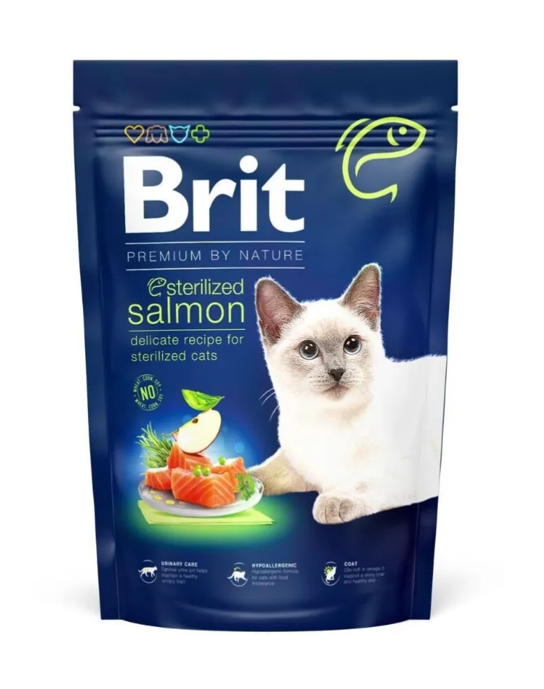 BRIT Cat Premium by Nature Sterilised salmon 300 g