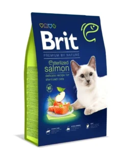 BRIT Cat Premium by Nature Sterilised salmon 8 kg
