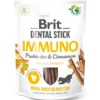 BRIT Dental Stick Immuno probiotici e cannella 251 g snack dentale per cani che supporta il sistema immunitario