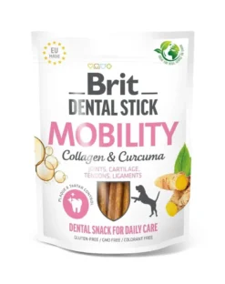 BRIT Dental Stick Mobility curcuma e collagene 251 g snack dentale per cani che supporta la mobilità