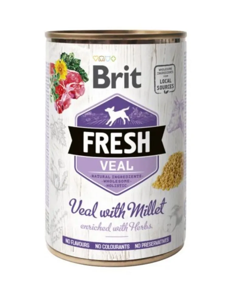 BRIT FRESH veal & millet 400 g vitello e miglio
