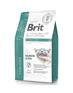 BRIT Grain Free Veterinary Care Cat Sterilised Salmon Pea 2 kg