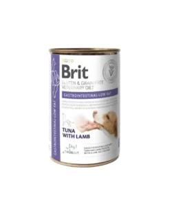 BRIT Grain Free Veterinary Diets Gastrointestinal Low Fat 400 g tonno con agnello