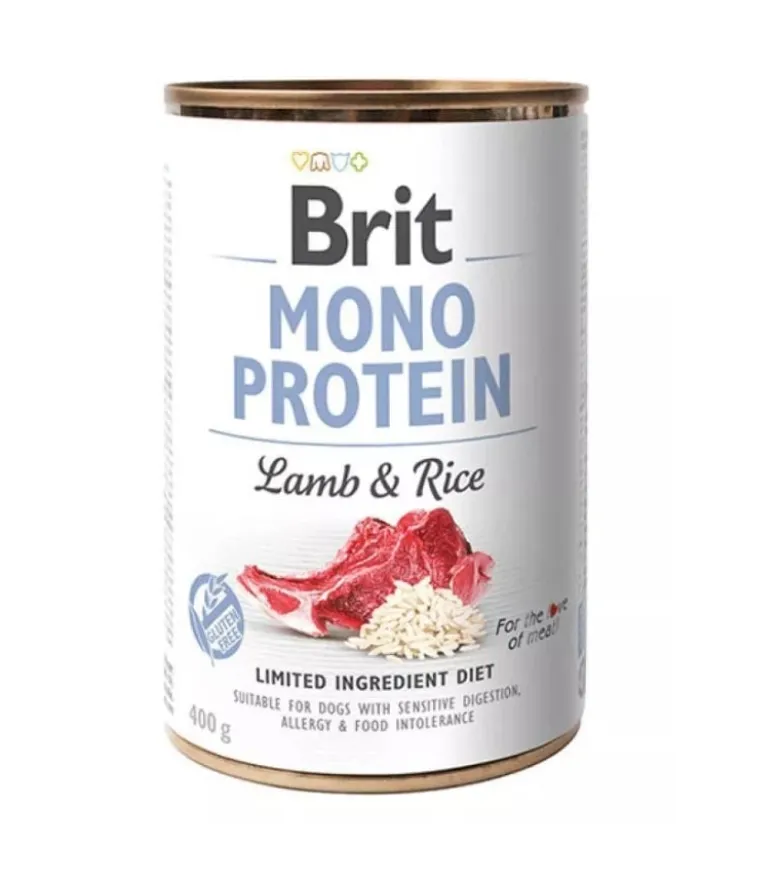BRIT Mono Protein Lamb & Rice 6 x 400g alimento monoproteico con agnello e riso