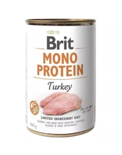 BRIT Mono Protein Turkey 6 x 400g alimento monoproteico con tacchino