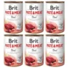 BRIT Pate&Meat beef 6 x 400g paté di manzo per cani