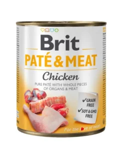 BRIT Pate&Meat chicken 800g paté di pollo per cani