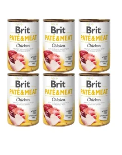 BRIT Pate&Meat chicken 6 x 400g paté di pollo per cani