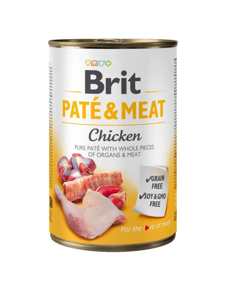 BRIT Pate&Meat chicken 6 x 400g paté di pollo per cani