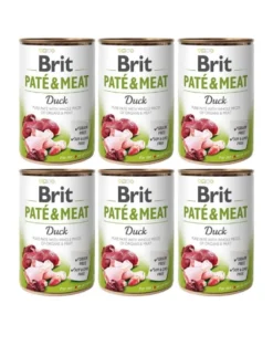 BRIT Pate&Meat duck 6 x 400g paté d'anatra per cani