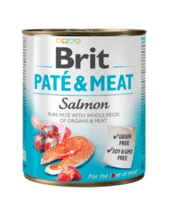BRIT Pate&Meat salmon 800g paté di salmone per cani