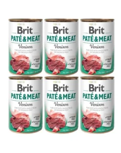 BRIT Pate&Meat venison 6 x 400g paté con selvaggina per cani