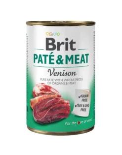 BRIT Pate&Meat venison 6 x 400g paté con selvaggina per cani