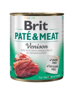 BRIT Pate&Meat venison 6 x 800g paté con selvaggina per cani