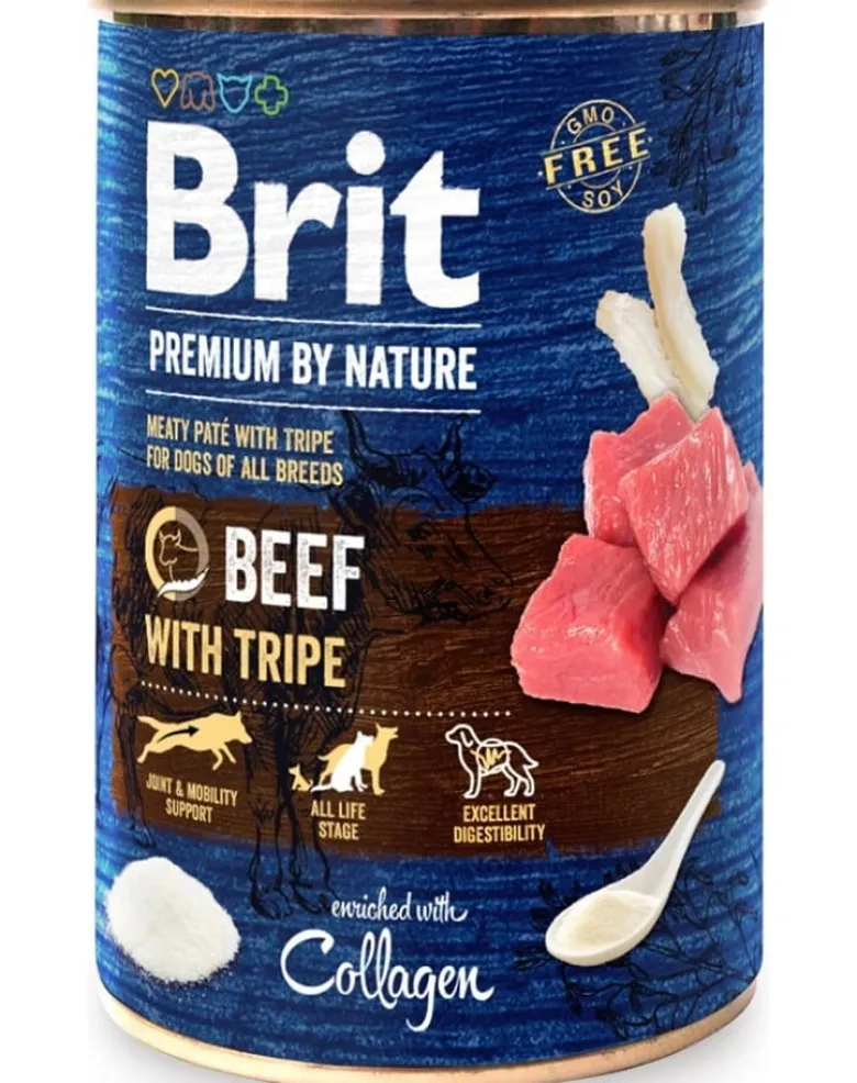 BRIT Premium by Nature Beef and tripes 6 x 400g cibo per cani a base di manzo e frattaglie
