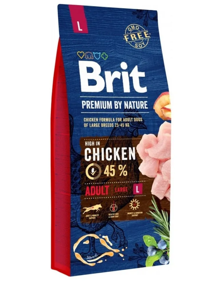 BRIT Premium By Nature Chicken Adult Large L 15kg x 2