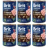 BRIT Premium by Nature Chicken and hearts 6 x 400g cibo per cani con pollo e cuori