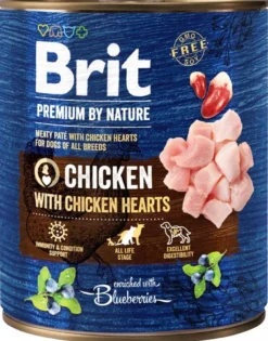 BRIT Premium by Nature chicken, hearts 800g pollo e cuori per cani