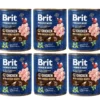 BRIT Premium by Nature chicken, hearts 6 x 800g pollo e cuori