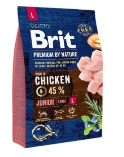 BRIT Premium By Nature Chicken Junior Large L 3 kg