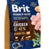 BRIT Premium By Nature Chicken Senior Small Medium S+M 3kg