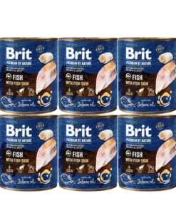BRIT Premium by Nature Fish&Fish Skin 6 x 800g cibo per cani a base di pesce e pelle di pesce