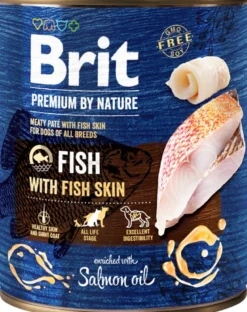 BRIT Premium by Nature Fish&Fish Skin 6 x 800g cibo per cani a base di pesce e pelle di pesce