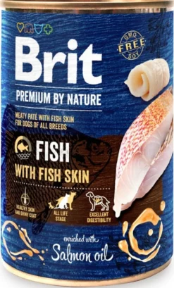 BRIT Premium by Nature Fish&Fish Skin 6 x 400g cibo per cani a base di pesce e pelle di pesce
