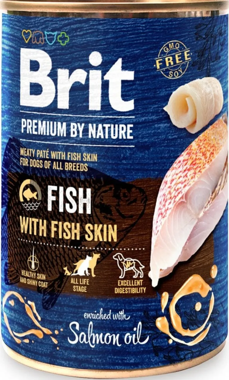 BRIT Premium by Nature Fish&Fish Skin 6 x 400g cibo per cani a base di pesce e pelle di pesce