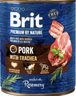 BRIT Premium by Nature 800g maiale ed esofago per cani