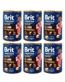 BRIT Premium by Nature Lamb and buckwheatn 6 x 400g cibo per cani a base di agnello e grano saraceno