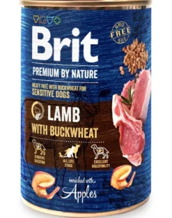 BRIT Premium by Nature Lamb and buckwheatn 6 x 400g cibo per cani a base di agnello e grano saraceno