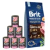 BRIT Premium By Nature Light 15kg + cibo umido con tacchino 6 x 400g
