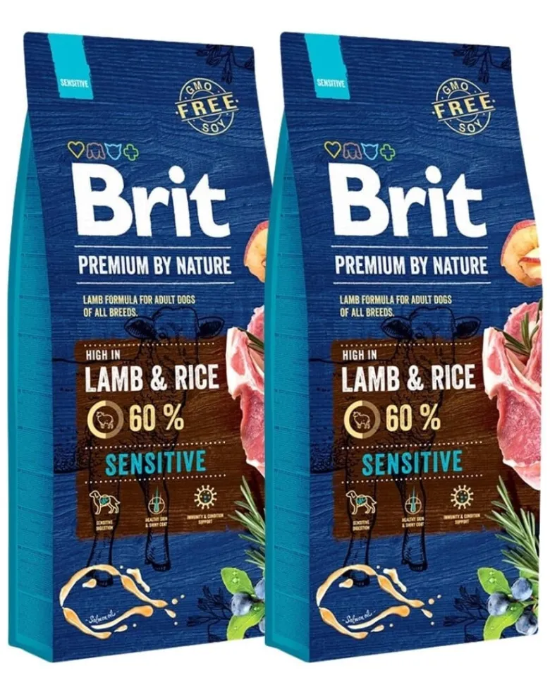 BRIT Premium By Nature Sensitive Lamb 30 kg (2 x 15 kg)