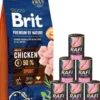 BRIT Premium By Nature Sport 15kg + con tacchino 6 x 400g