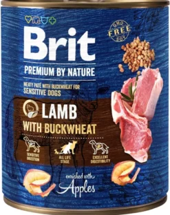 BRIT Premium by Nature 6 x 800g cibo per cani a base di agnello e grano saraceno