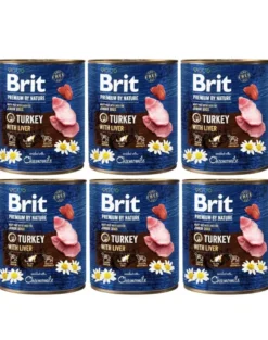 BRIT Premium by Nature 6 x 800g cibo per cuccioli a base di tacchino e fegato