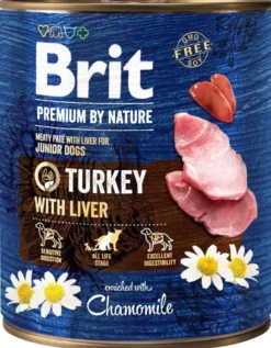 BRIT Premium by Nature 6 x 800g cibo per cuccioli a base di tacchino e fegato