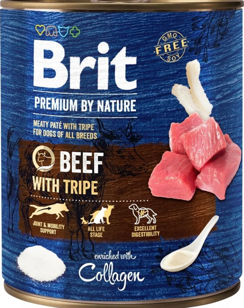 BRIT Premium by Nature 6 x 800g manzo e frattaglie per cani