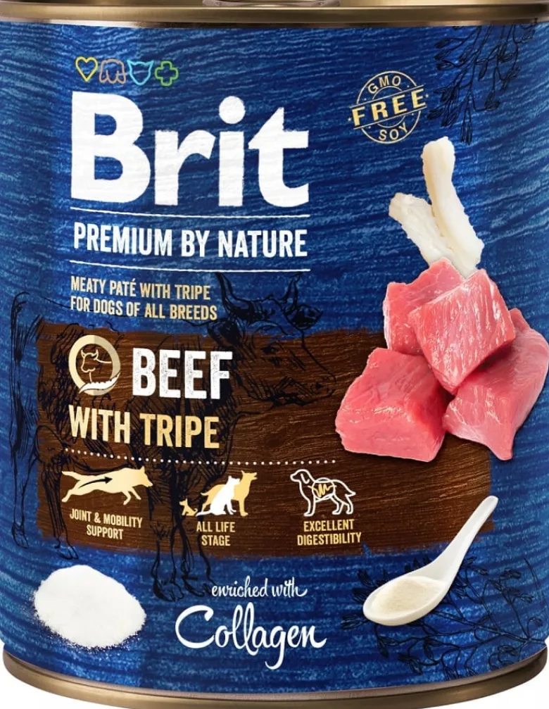 BRIT Premium by Nature 6 x 800g manzo e frattaglie per cani