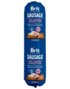 BRIT Sausage Chicken & White Fish 800 g