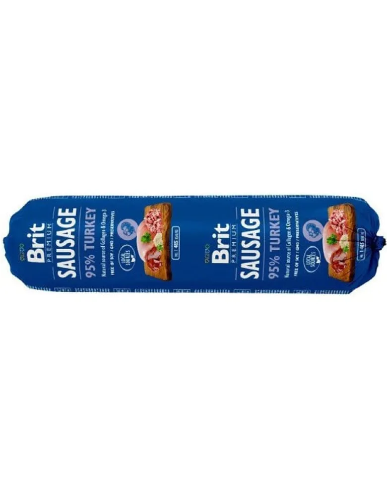 BRIT Sausage Turkey 800 g alimento completo con tacchino per cani