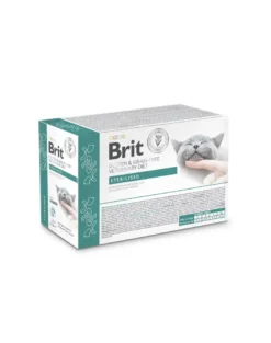 BRIT Veterinary Diet Grain Free Sterilised Cat Fillets in Gravy 12x85g per gatti adulti sterilizzati